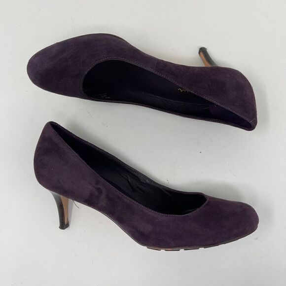 Cole Haan Women's Air Talia 95 Pump Slip On Heels Suede Violet Size 7.5B - Picture 4 of 11